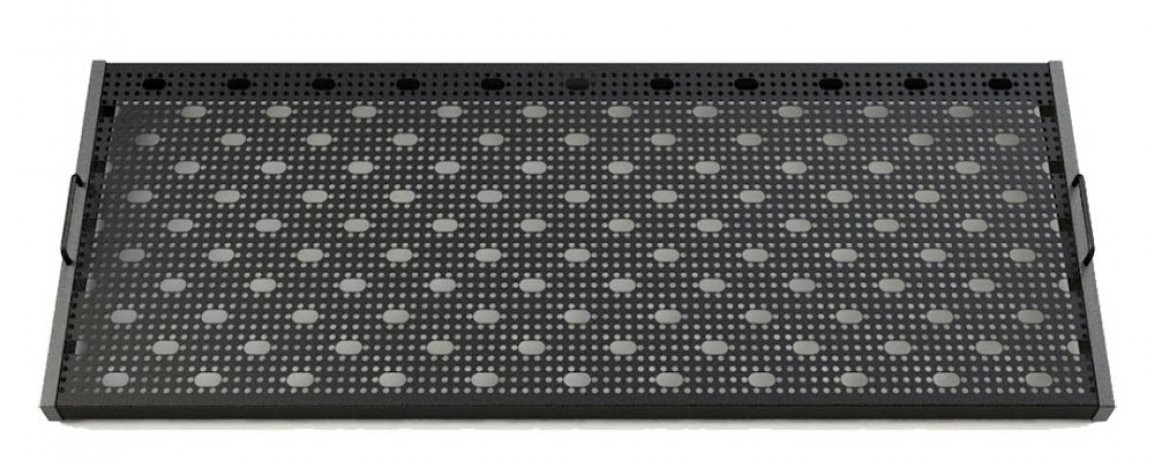 Temple Audio Templeboard TRIO 16.5x43in Pedalboard in Gunmetal Temple Audio Templeboard TRIO 16.5x43in Pedalboard in Gunmetal