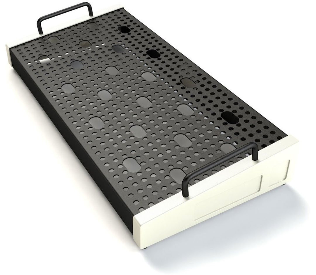 Temple Audio Templeboard SOLO 8.5x18in Pedalboard in Vintage White Temple Audio Templeboard SOLO 8.5x18in Pedalboard in Vintage White