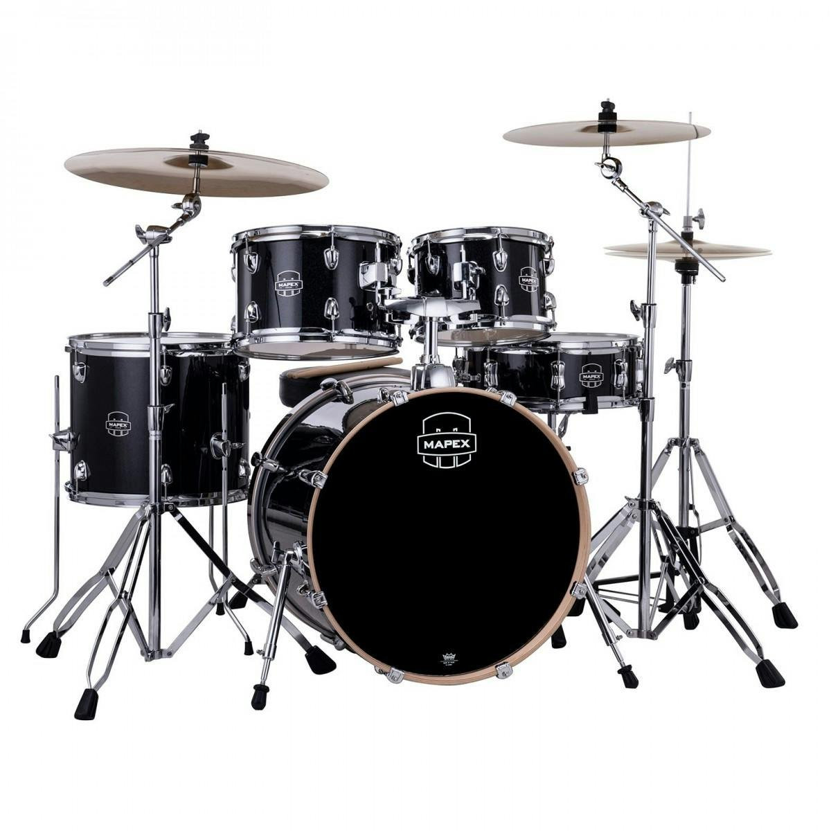 Mapex Venus 22" Acoustic Drum Kit in Black Galaxy Sparkle