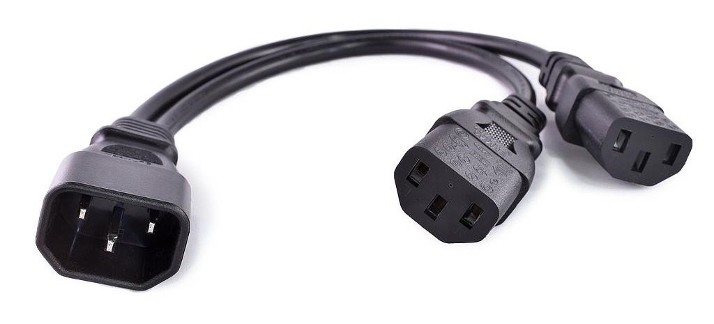 Temple Audio IEC to IEC 2 Way Splitter Temple Audio IEC to IEC 2 Way Splitter