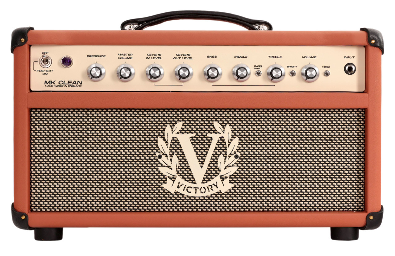 Victory MK Clean 100w Hand-Wired Valve Amp Head in Cognac Victory MK Clean 100w Hand-Wired Valve Amp Head in Cognac