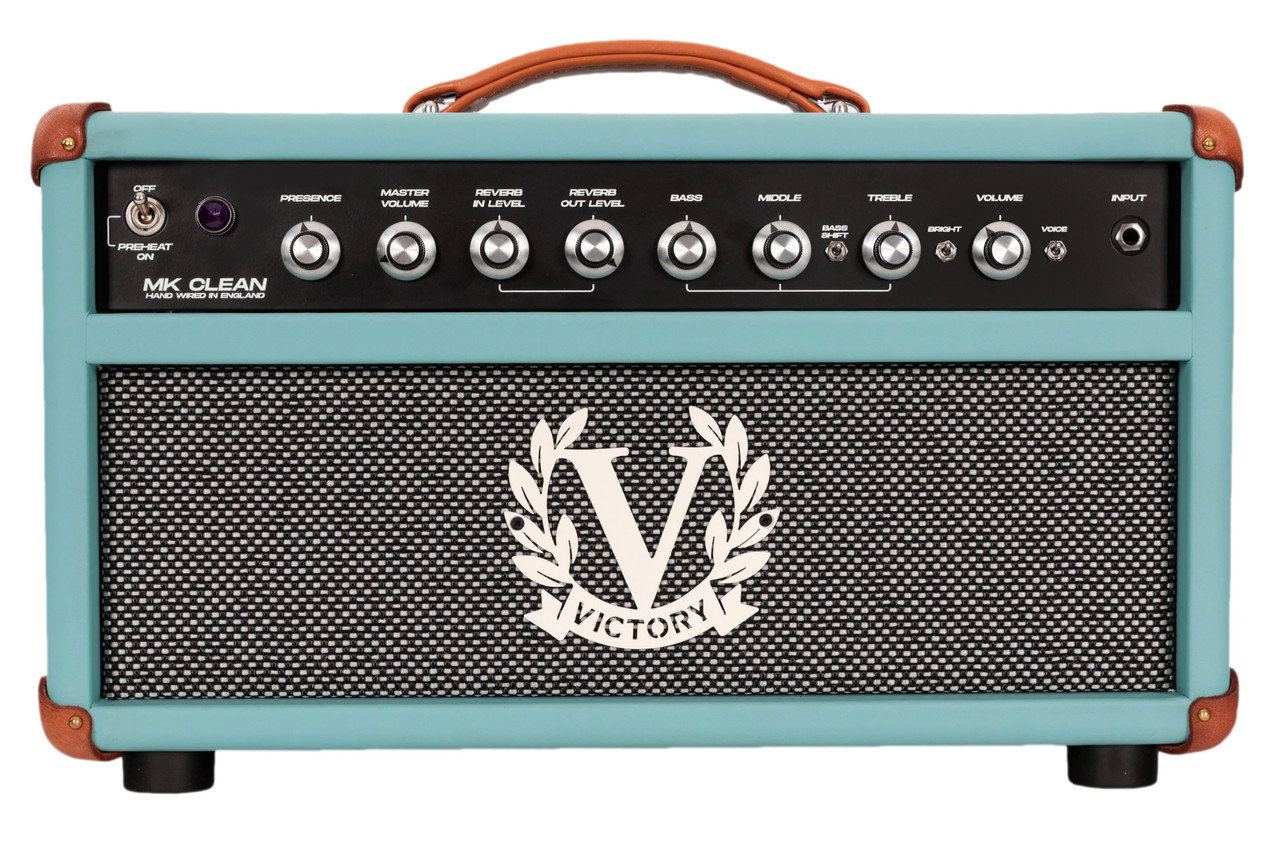 Victory MK Clean 100w Hand-Wired Valve Amp Head in Aqua Victory MK Clean 100w Hand-Wired Valve Amp Head in Aqua