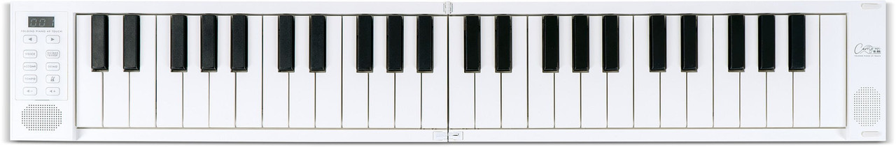 Carry-On 49 Key Touch Sensitive Folding Piano - White Carry-On 49 Key Touch Sensitive Folding Piano - White