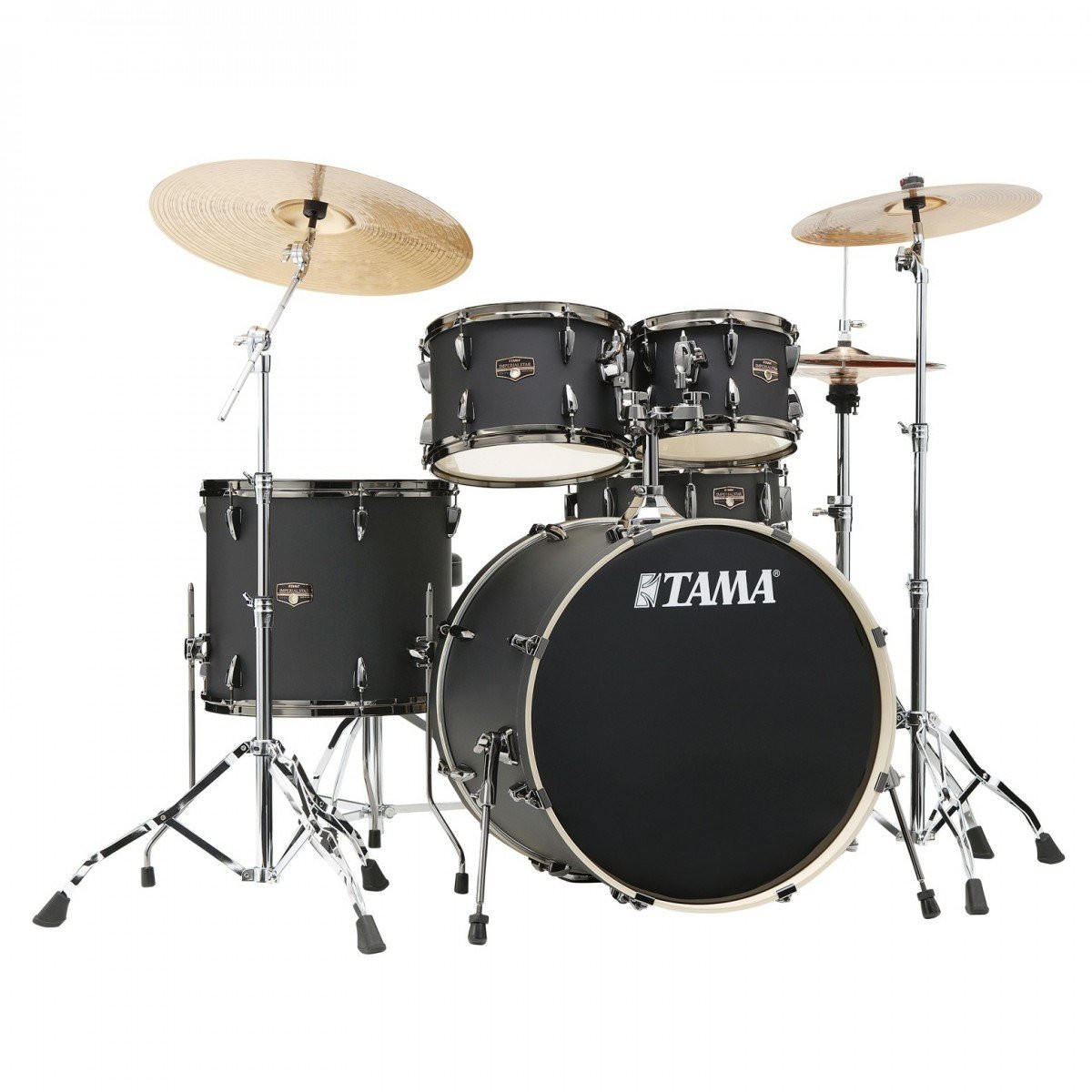 Tama Imperialstar 22" Acoustic Drum Kit in Blacked Out Black inc Hardware Tama Imperialstar 22" Acoustic Drum Kit in Blacked Out Black inc Hardware