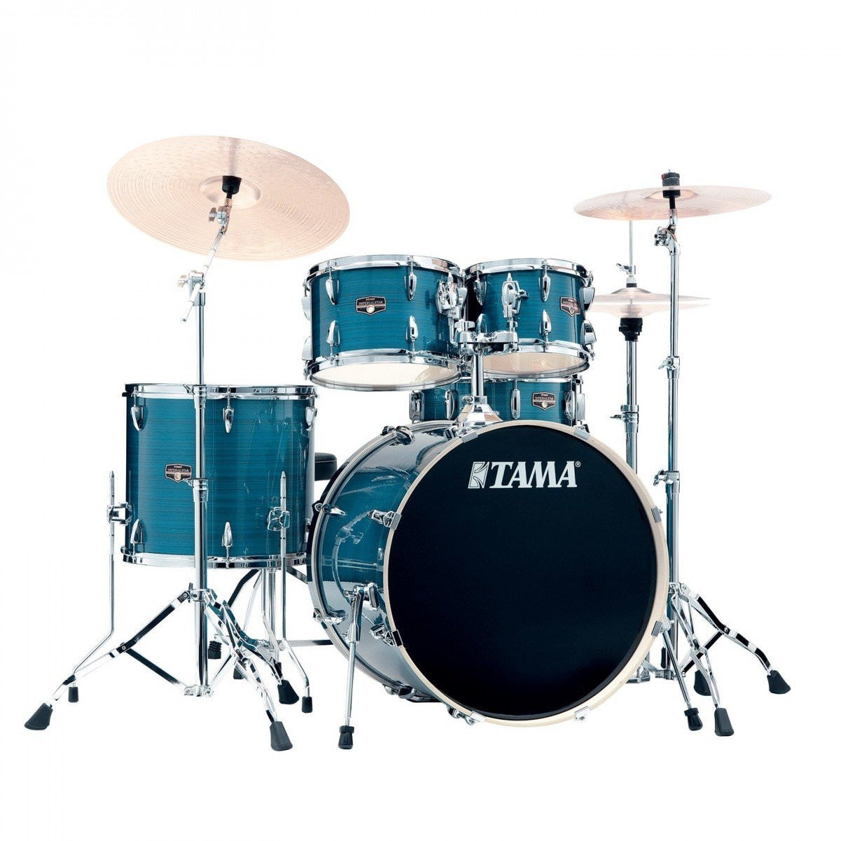 Tama Imperialstar 22" Acoustic Drum Kit in Hairline Blue Tama Imperialstar 22" Acoustic Drum Kit in Hairline Blue
