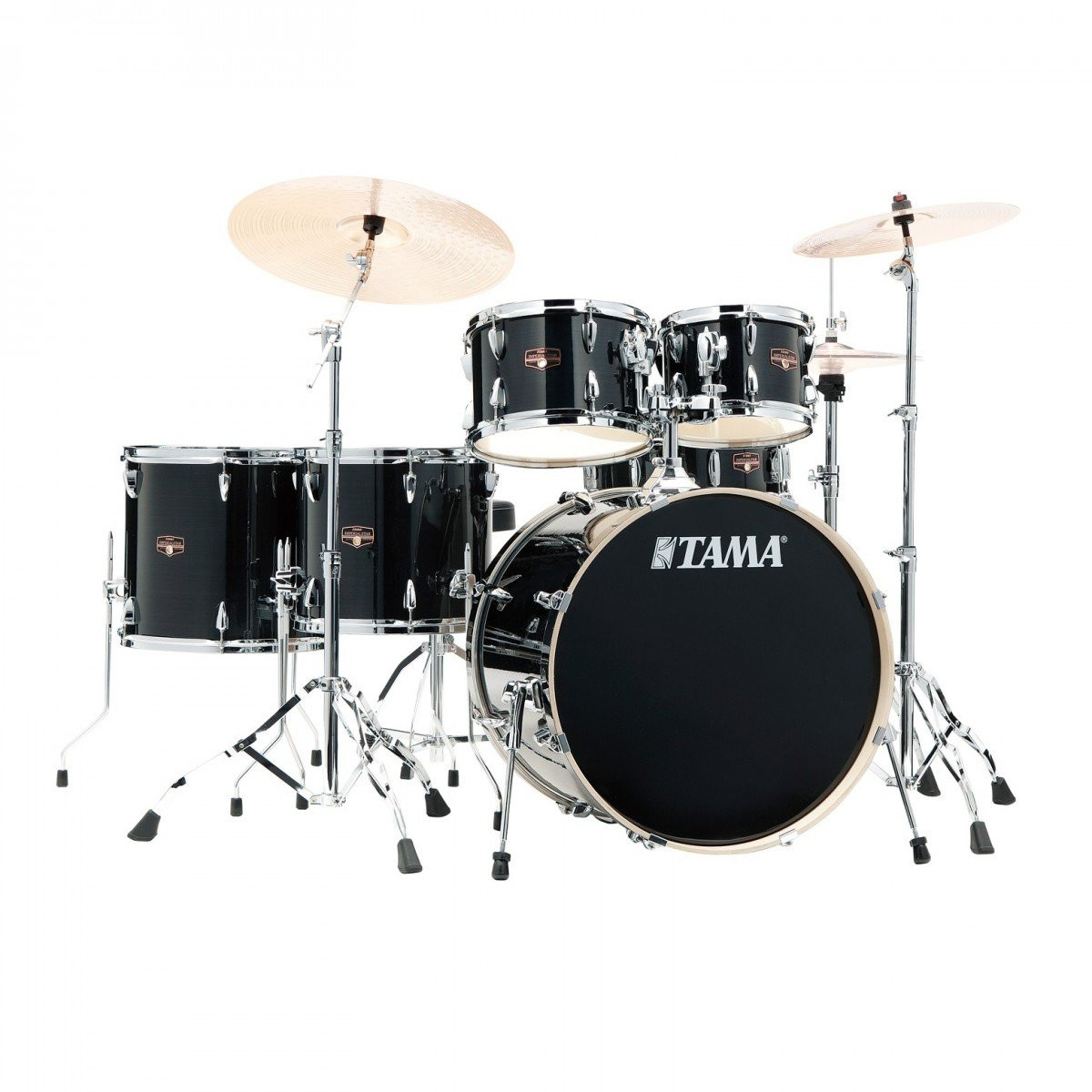 Tama Imperialstar 22" 6-piece Acoustic Drum Kit in Hairline Black