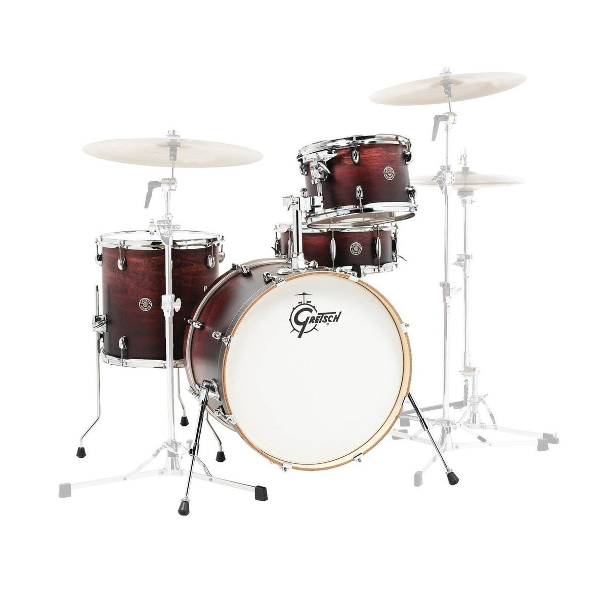 Gretsch Catalina Jazz 18" Acoustic Drum Kit in Satin Antique Fade Gretsch Catalina Jazz 18" Acoustic Drum Kit in Satin Antique Fade