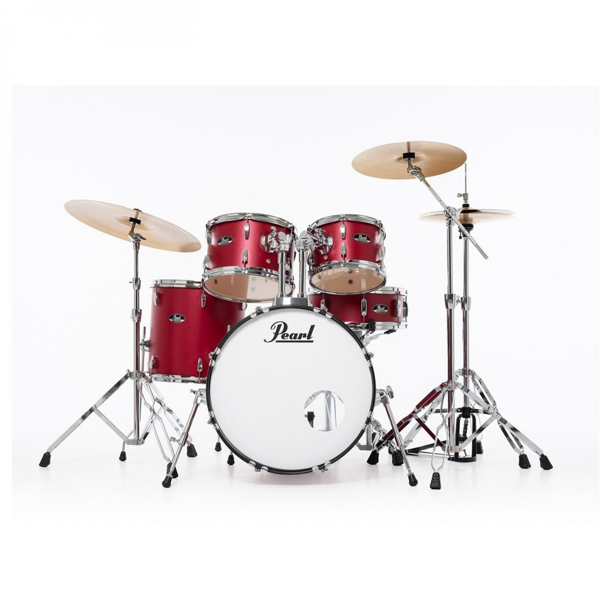 Pearl Roadshow 22" Acoustic Drum Kit in Matte Red Pearl Roadshow 22" Acoustic Drum Kit in Matte Red