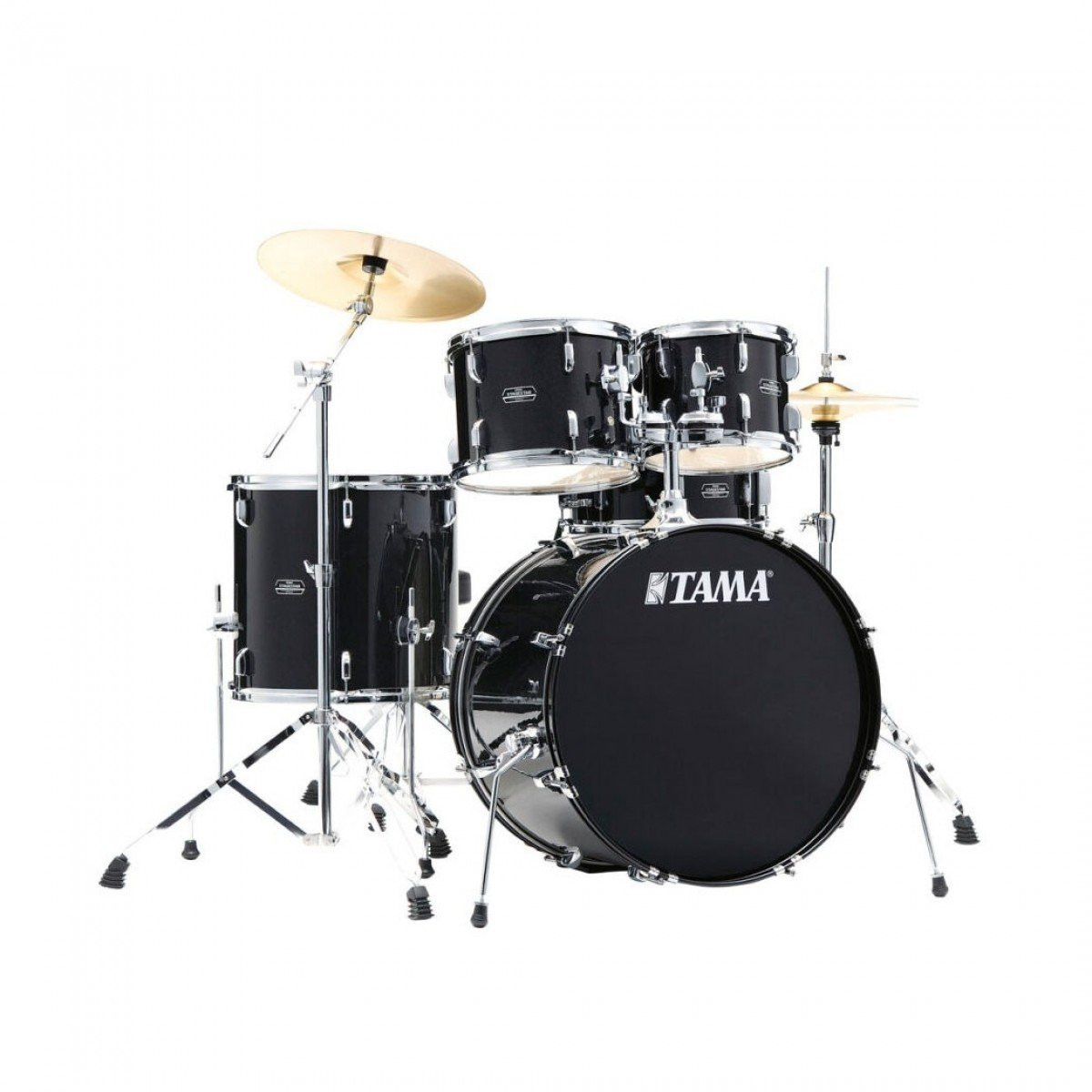 Tama Stagestar 20" Acoustic Drum Kit in Black Night Sparkle Tama Stagestar 20" Acoustic Drum Kit in Black Night Sparkle