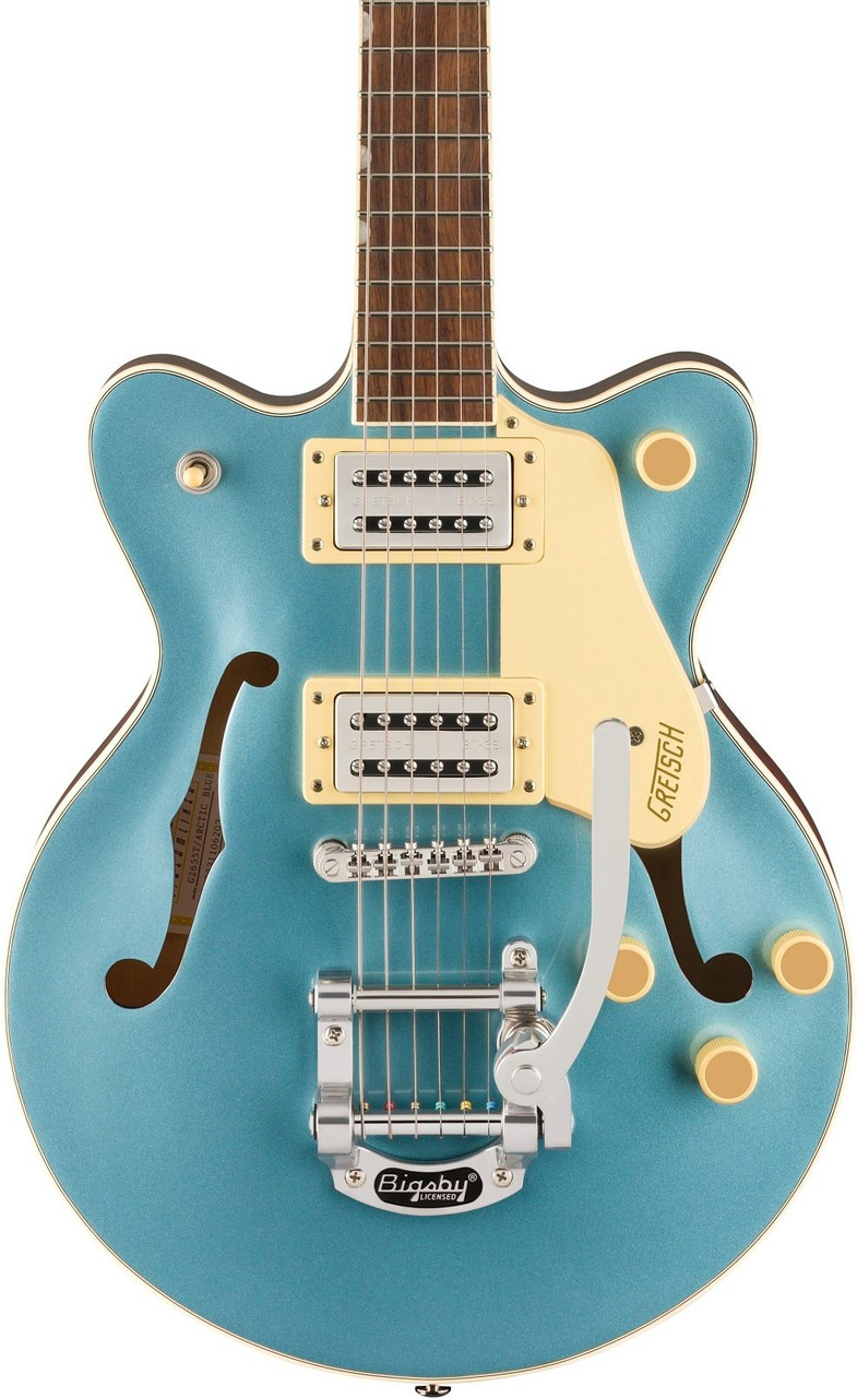 Gretsch G2655T Streamliner Center Block Jr. Double-Cut Electric Guitar with Bigsby in Arctic Blue Gretsch G2655T Streamliner Center Block Jr. Double-Cut Electric Guitar with Bigsby in Arctic Blue