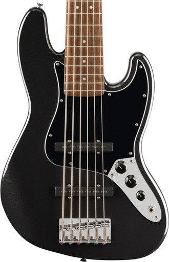 Squier Affinity Series Jazz Bass Guitar VI in Black Metallic