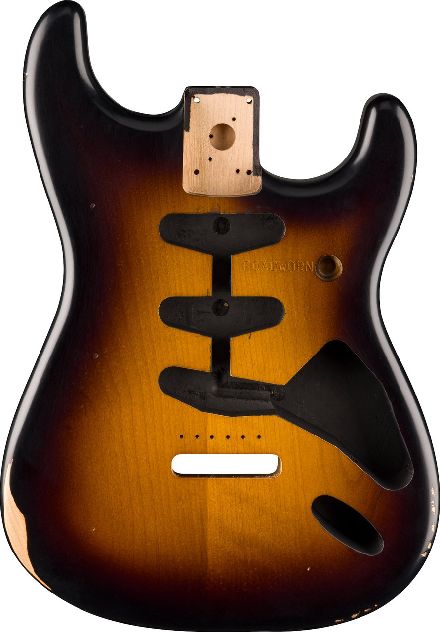Fender Replacment Road Worn '50s Stratocaster Body in 2 Tone Sunburst Fender Replacment Road Worn '50s Stratocaster Body in 2 Tone Sunburst