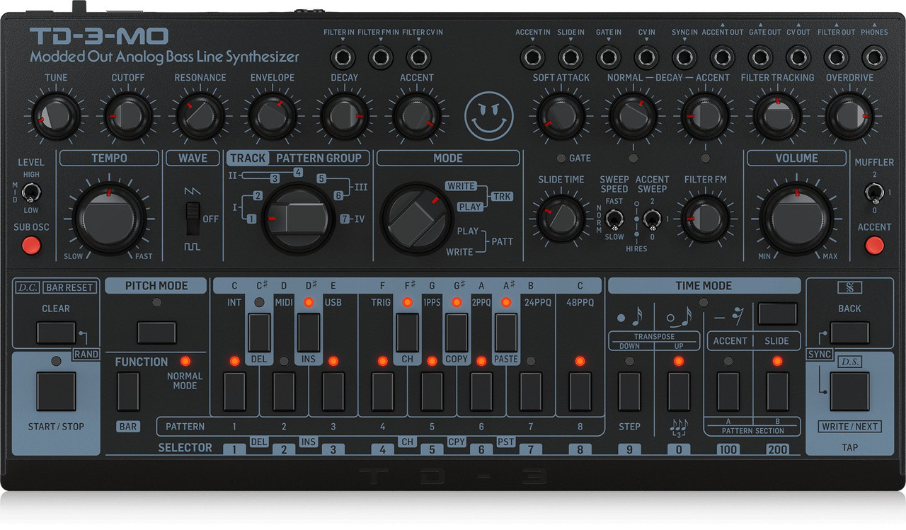 Behringer TD-3-MO-BK - Modded Out in Black Behringer TD-3-MO-BK - Modded Out in Black