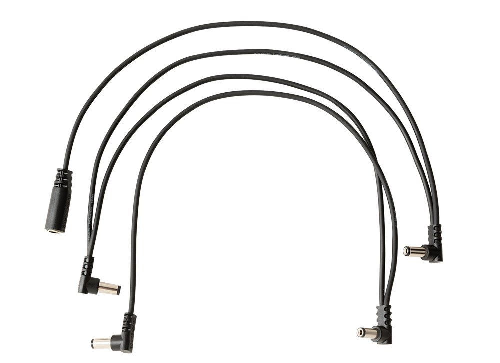 "Rockboard Flat Daisy Chain Cable 4 Outputs, angled" "Rockboard Flat Daisy Chain Cable 4 Outputs, angled"