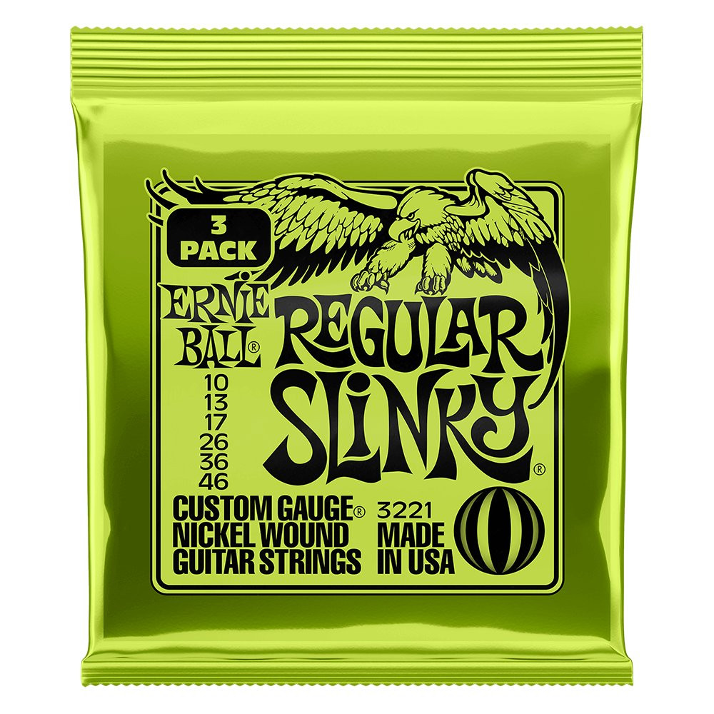 Ernie Ball REGULAR SLINKY 10-46 (3 SET PACK) Ernie Ball REGULAR SLINKY 10-46 (3 SET PACK)