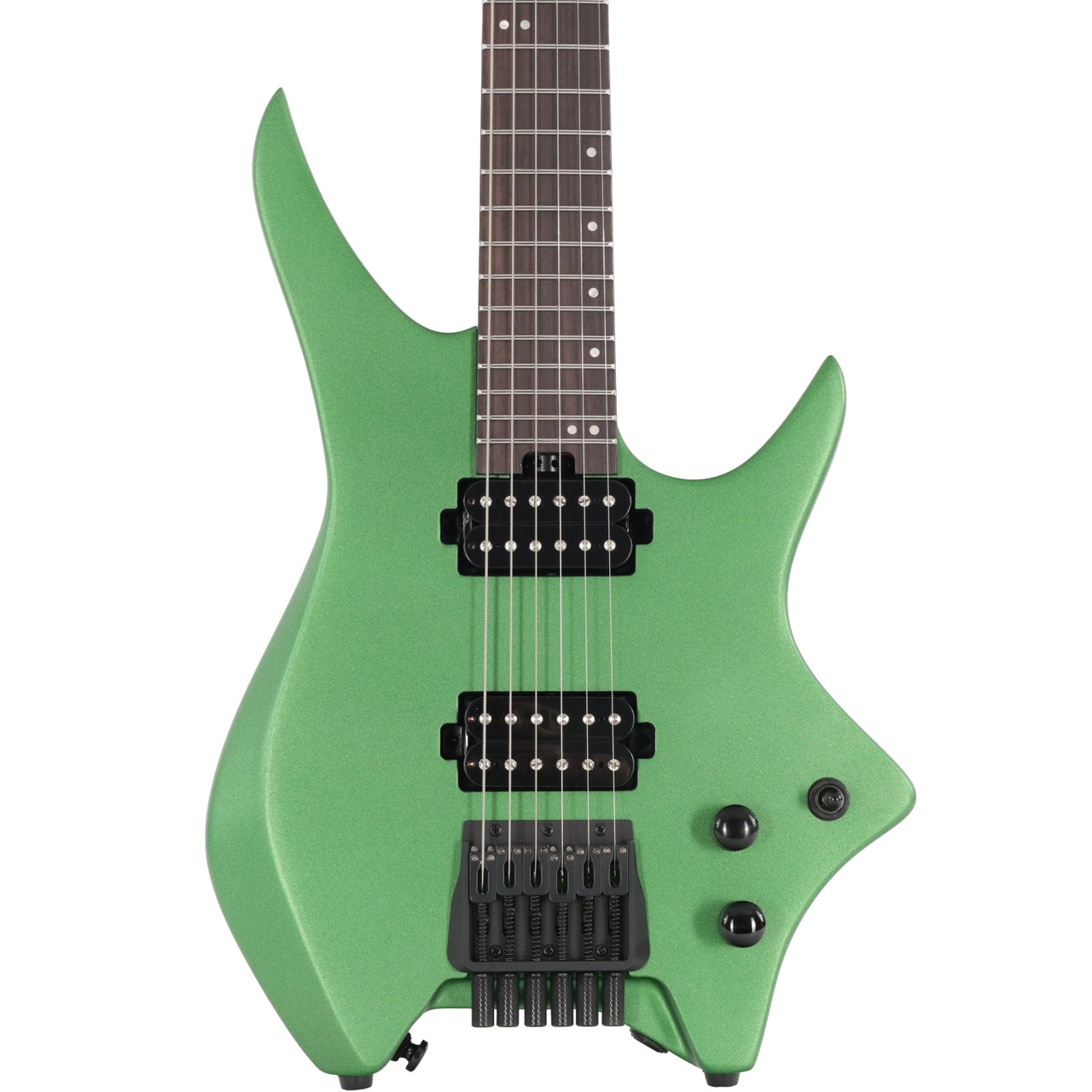 HILS NEXT HN3 Headless Electric Guitar in Satin Metallic Emerald Green HILS NEXT HN3 Headless Electric Guitar in Satin Metallic Emerald Green