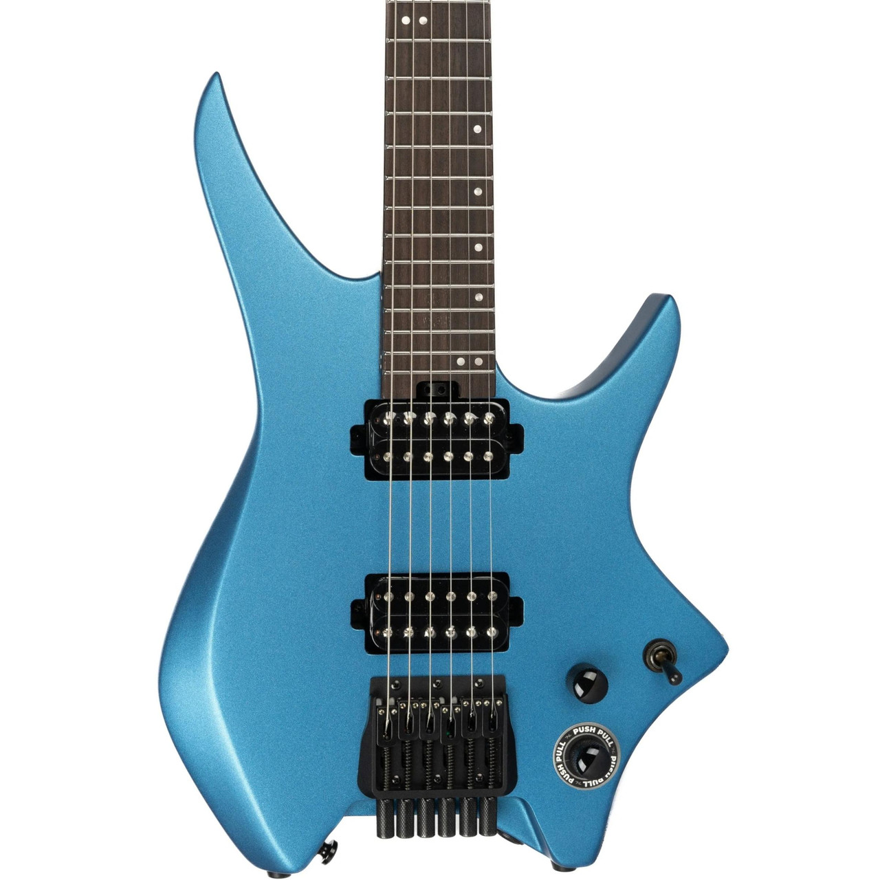 HILS NEXT HN3 Headless Electric Guitar in Satin Metallic Electric Blue HILS NEXT HN3 Headless Electric Guitar in Satin Metallic Electric Blue