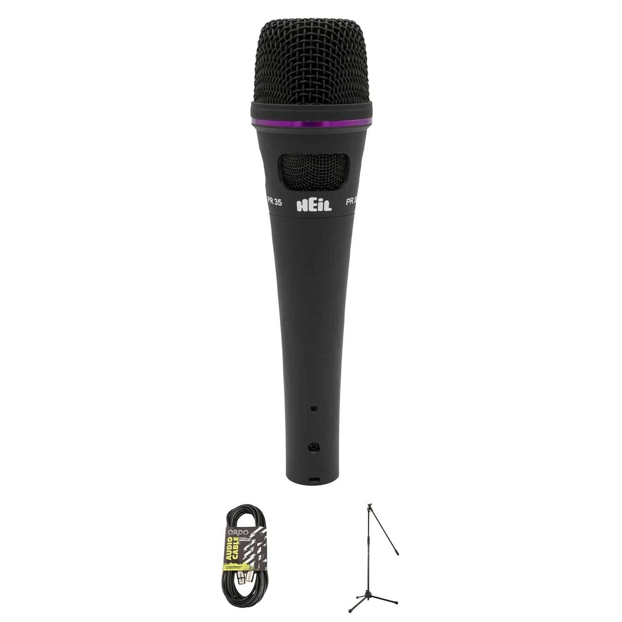 Heil Sound PR35 Mic Bundle with Stand and XLR Cable