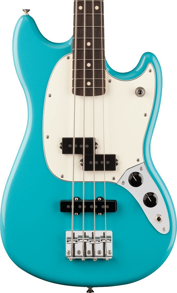 Fender Player II Mustang Bass Guitar PJ Rosewood Fingerboard Aquatone Blue Fender Player II Mustang Bass Guitar PJ Rosewood Fingerboard Aquatone Blue