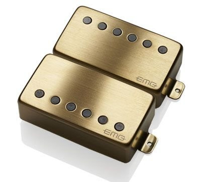 EMG James Hetfield Het Set in Brushed Gold - F-Spaced EMG James Hetfield Het Set in Brushed Gold - F-Spaced