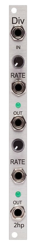 2hp Div Eurorack Clock Divider/Multiplier Module 2hp Div Eurorack Clock Divider/Multiplier Module