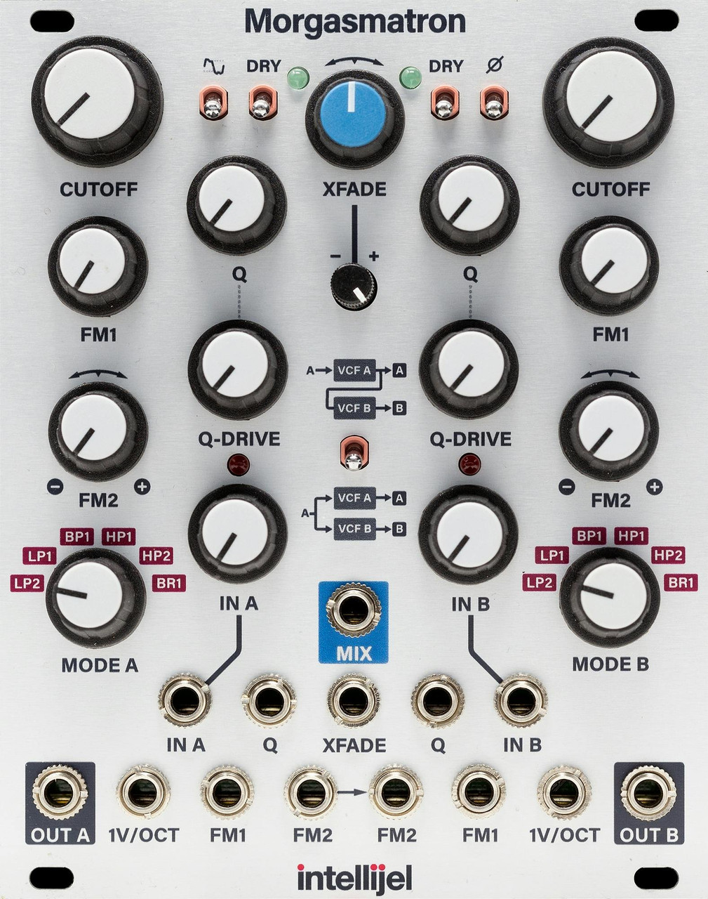 Intellijel Morgasmatron VCF and Crossfader Eurorack Module Intellijel Morgasmatron VCF and Crossfader Eurorack Module