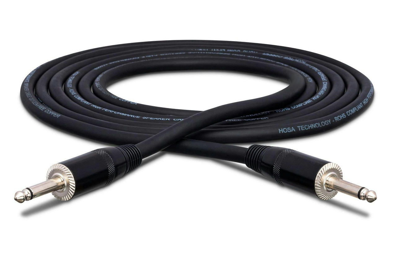 Hosa SKJ-400 Pro Speaker Cable, REAN 1/4 in TS to Same, 5 ft / 1.5M Hosa SKJ-400 Pro Speaker Cable, REAN 1/4 in TS to Same, 5 ft / 1.5M