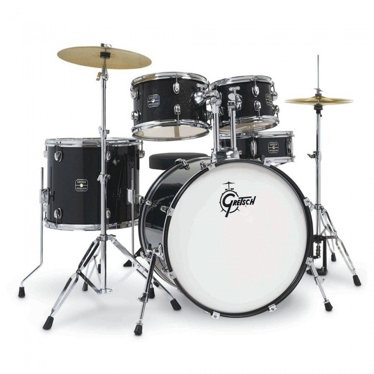 Gretsch Renegade 22" Acoustic Drum Kit in Black Mist Gretsch Renegade 22" Acoustic Drum Kit in Black Mist