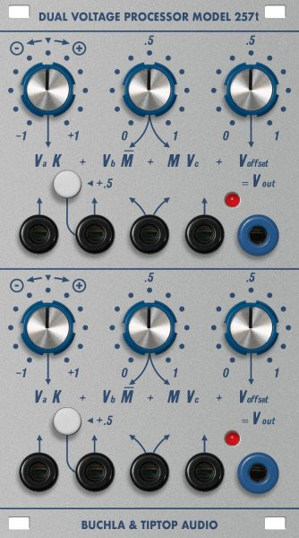 Buchla & Tiptop Audio 257t Dual Voltage Processor Buchla & Tiptop Audio 257t Dual Voltage Processor