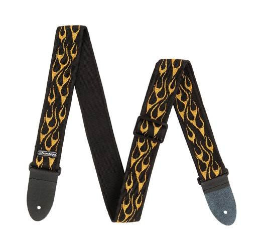 Jim Dunlop D38-11OY Strap Classic Flambe Orange/Yellow