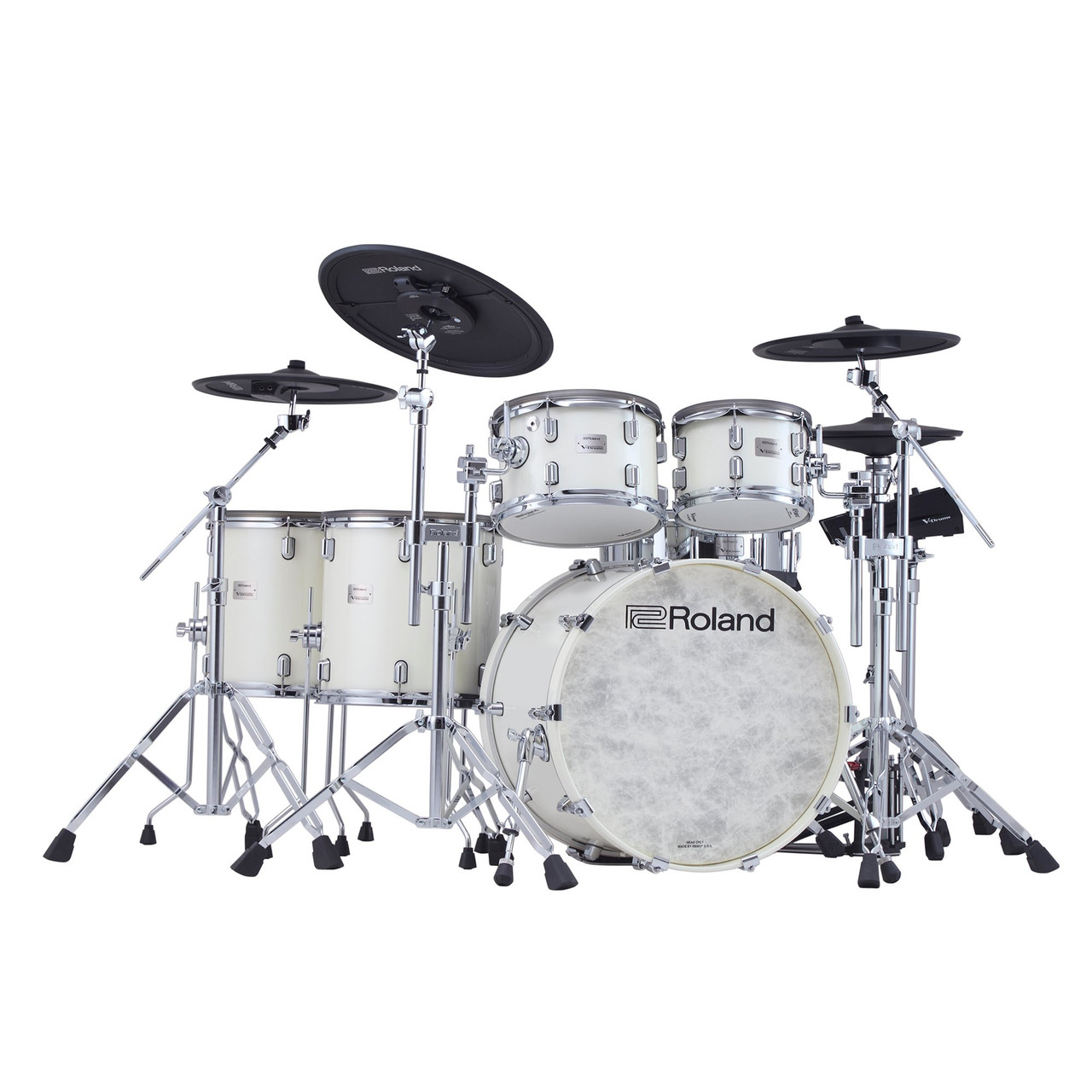 Roland VAD716 Flagship V-Drums Acoustic Design with V71 Sound Module - Pearl White Roland VAD716 Flagship V-Drums Acoustic Design with V71 Sound Module - Pearl White