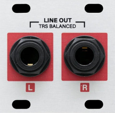 Intellijel Stereo Line Out Jacks 1U Dual TRS Jack Output Eurorack Module Intellijel Stereo Line Out Jacks 1U Dual TRS Jack Output Eurorack Module