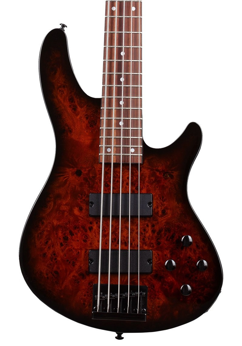 Schecter C-5 Standard Bass Guitar in Tobacco Burl Schecter C-5 Standard Bass Guitar in Tobacco Burl