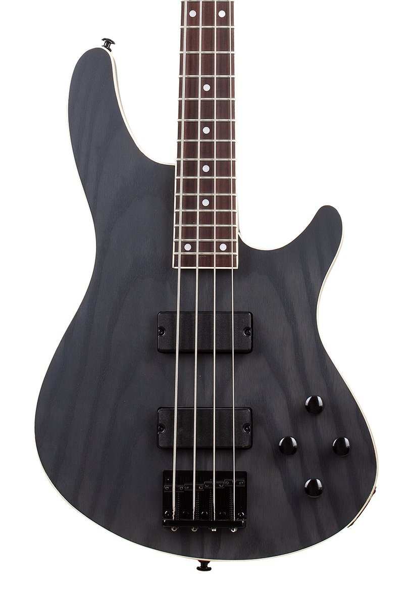Schecter C-4 Standard Bass Guitar in Charcoal Satin