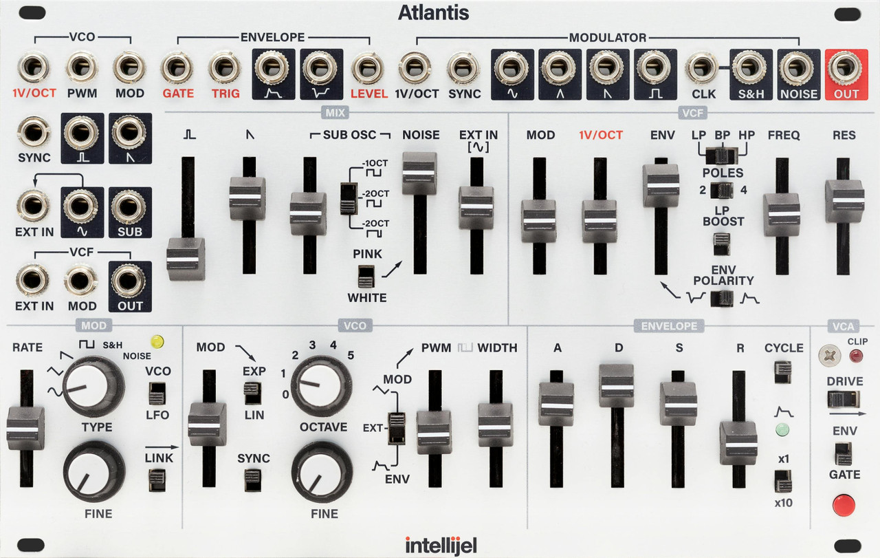 Intellijel Atlantis Analogue Dual Oscillator Synthesizer Voice Eurorack Module Intellijel Atlantis Analogue Dual Oscillator Synthesizer Voice Eurorack Module