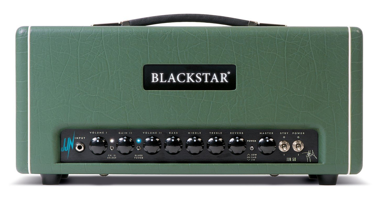 Blackstar St James JJN50 Jared James Nicholls signature 50W Valve Head in Racing Green Blackstar St James JJN50 Jared James Nicholls signature 50W Valve Head in Racing Green