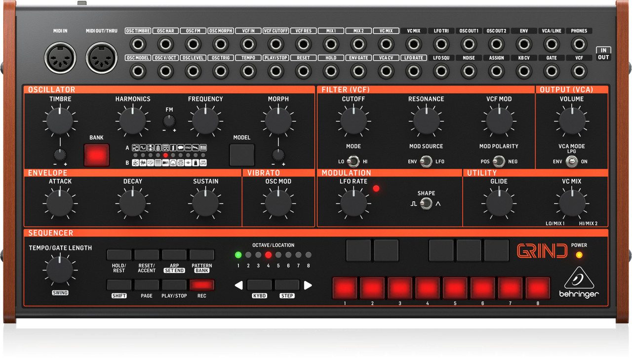 Behringer GRIND Hybrid Semi-Modular Synthesizer Behringer GRIND Hybrid Semi-Modular Synthesizer
