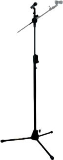 Hercules Hideaway EZ Mic Stand,Telescopic Boom Hercules Hideaway EZ Mic Stand,Telescopic Boom