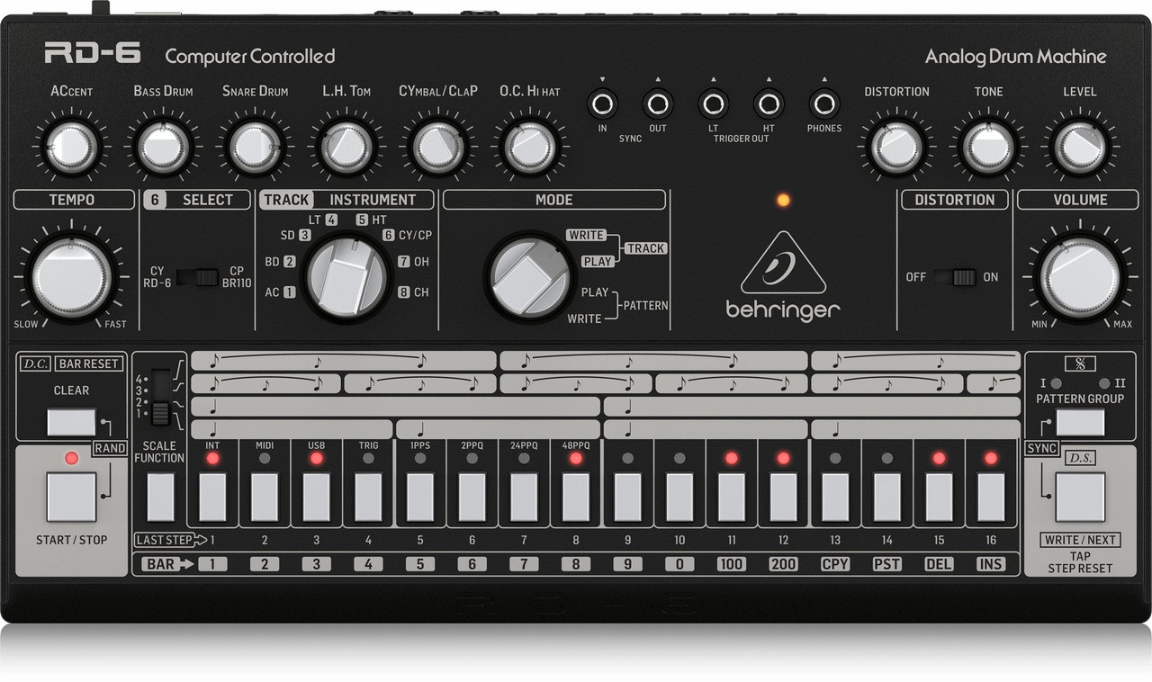 Behringer RD-6-BK Classic Analogue Drum Machine in Black Behringer RD-6-BK Classic Analogue Drum Machine in Black