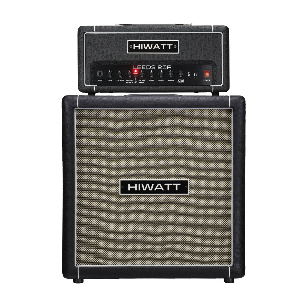 HIWATT LEEDS 25R Spring Reverb Head with Cab and Speaker Cable