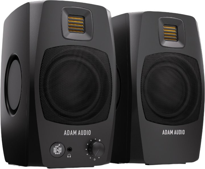 Adam Audio D3V Desktop Monitor Pair in BLACK