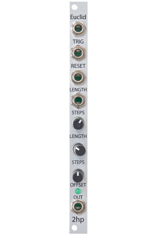 2hp Euclid - Eurorack Euclidian Rhythm Generator 2hp Euclid - Eurorack Euclidian Rhythm Generator