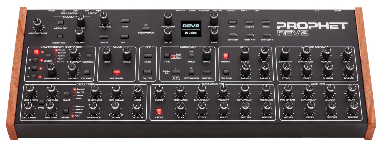 Dave Smith Prophet REV2 Polyphonic 16-Voice Desktop Synth Dave Smith Prophet REV2 Polyphonic 16-Voice Desktop Synth