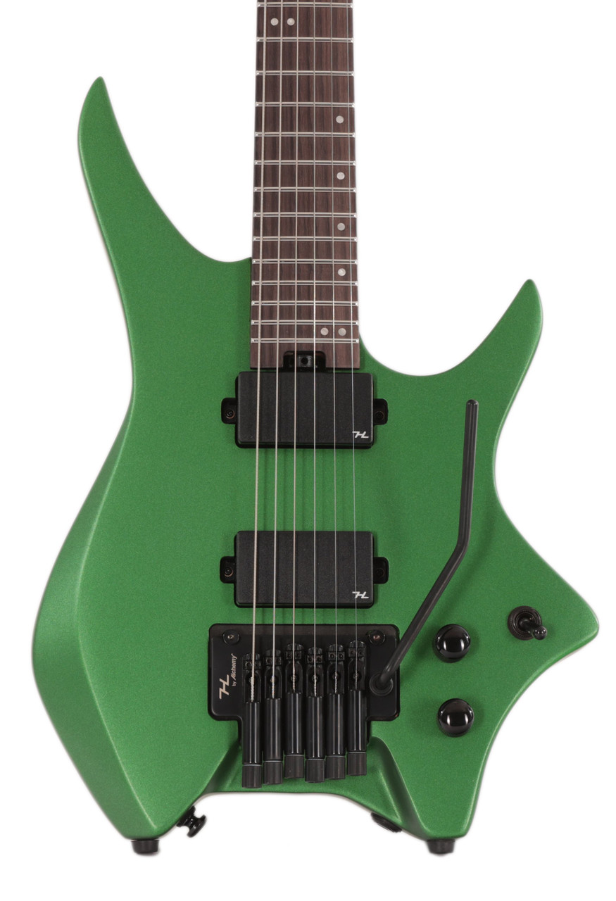 HILS NEXT HN5 Headless Electric Guitar in Satin Metallic Emerald Green HILS NEXT HN5 Headless Electric Guitar in Satin Metallic Emerald Green