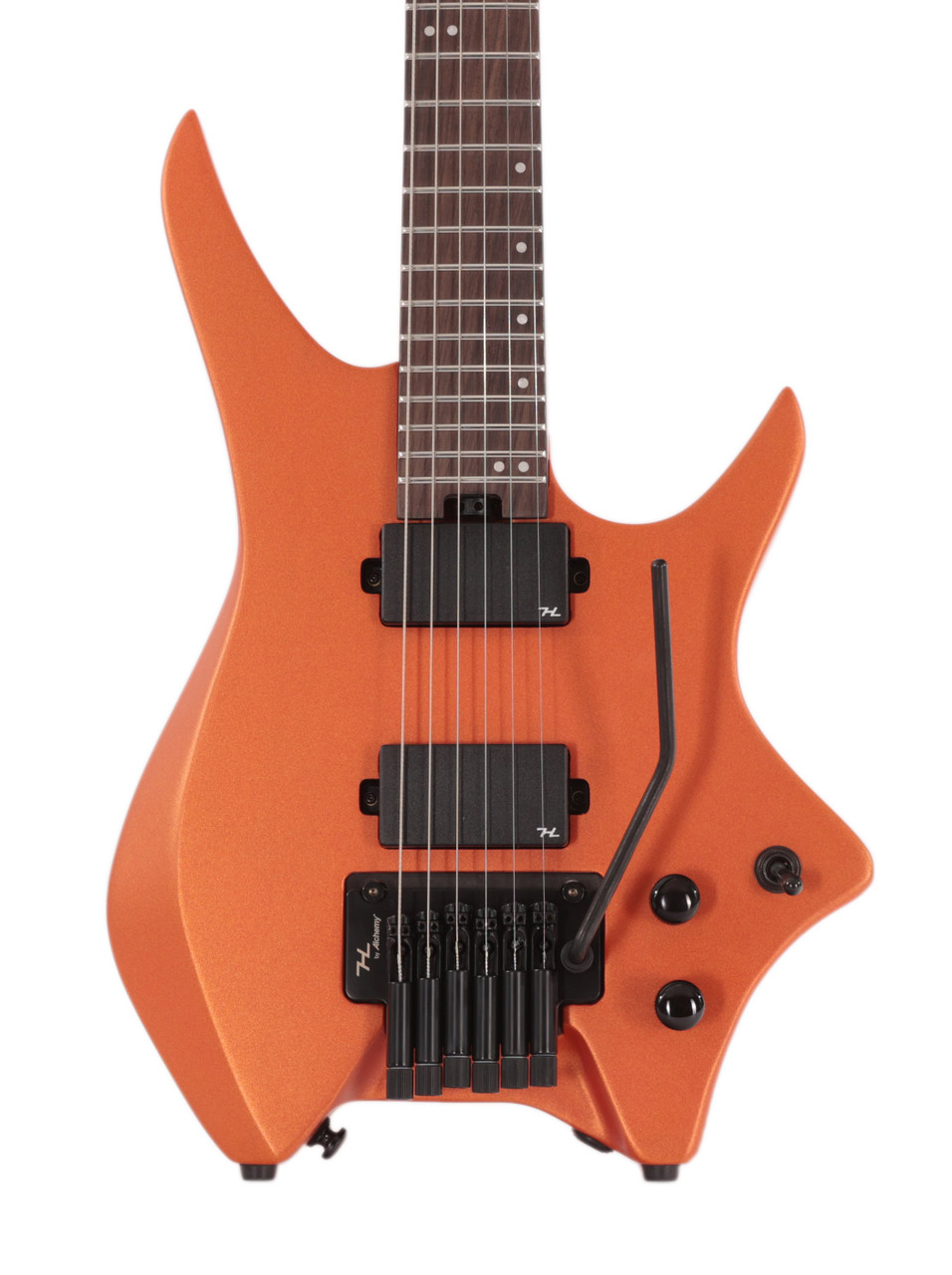 HILS NEXT HN5 Headless Electric Guitar in Satin Metallic Coral Orange