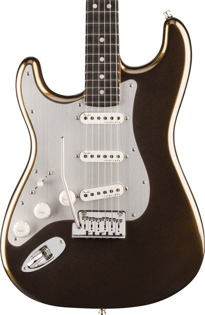 Fender American Ultra II Stratocaster Left Handed Ebony Fingerboard in Texas Tea Fender American Ultra II Stratocaster Left Handed Ebony Fingerboard in Texas Tea