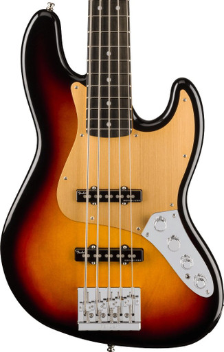 Fender American Ultra II Jazz Bass Guitar V in Avalanche Maple