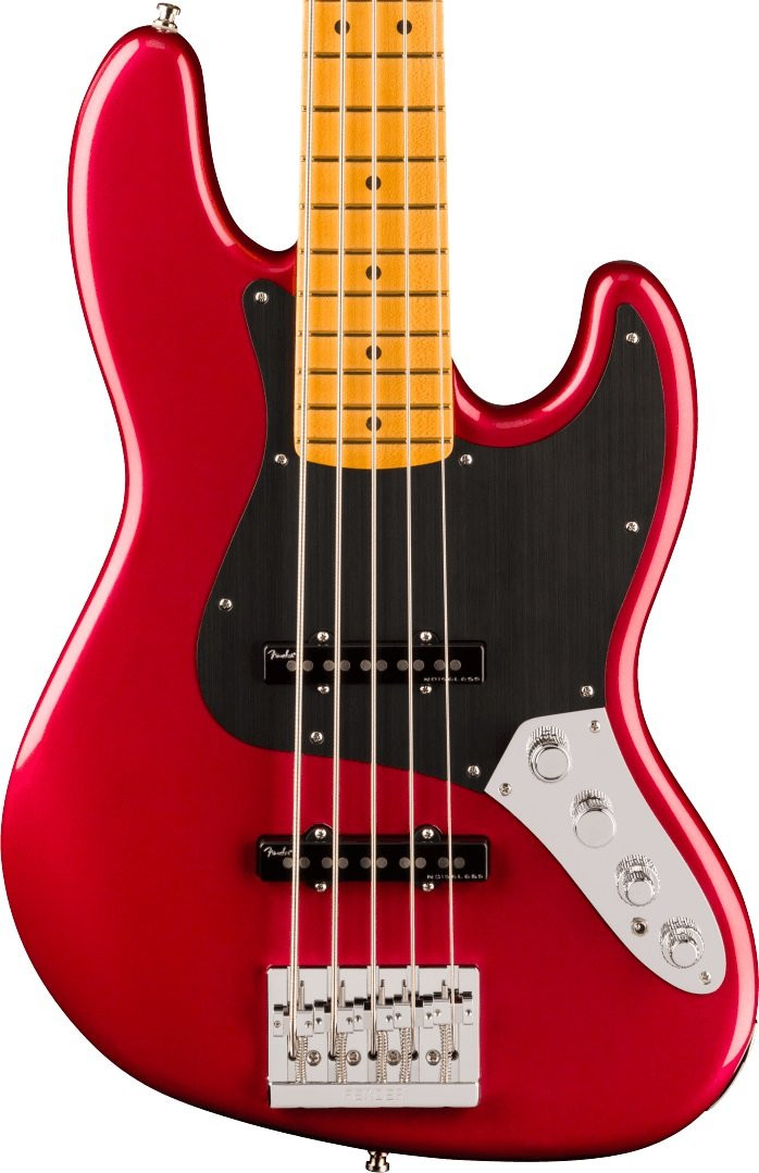 Fender American Ultra II Jazz Bass Guitar V in Sinister Red Maple Fingerboard Fender American Ultra II Jazz Bass Guitar V in Sinister Red Maple Fingerboard