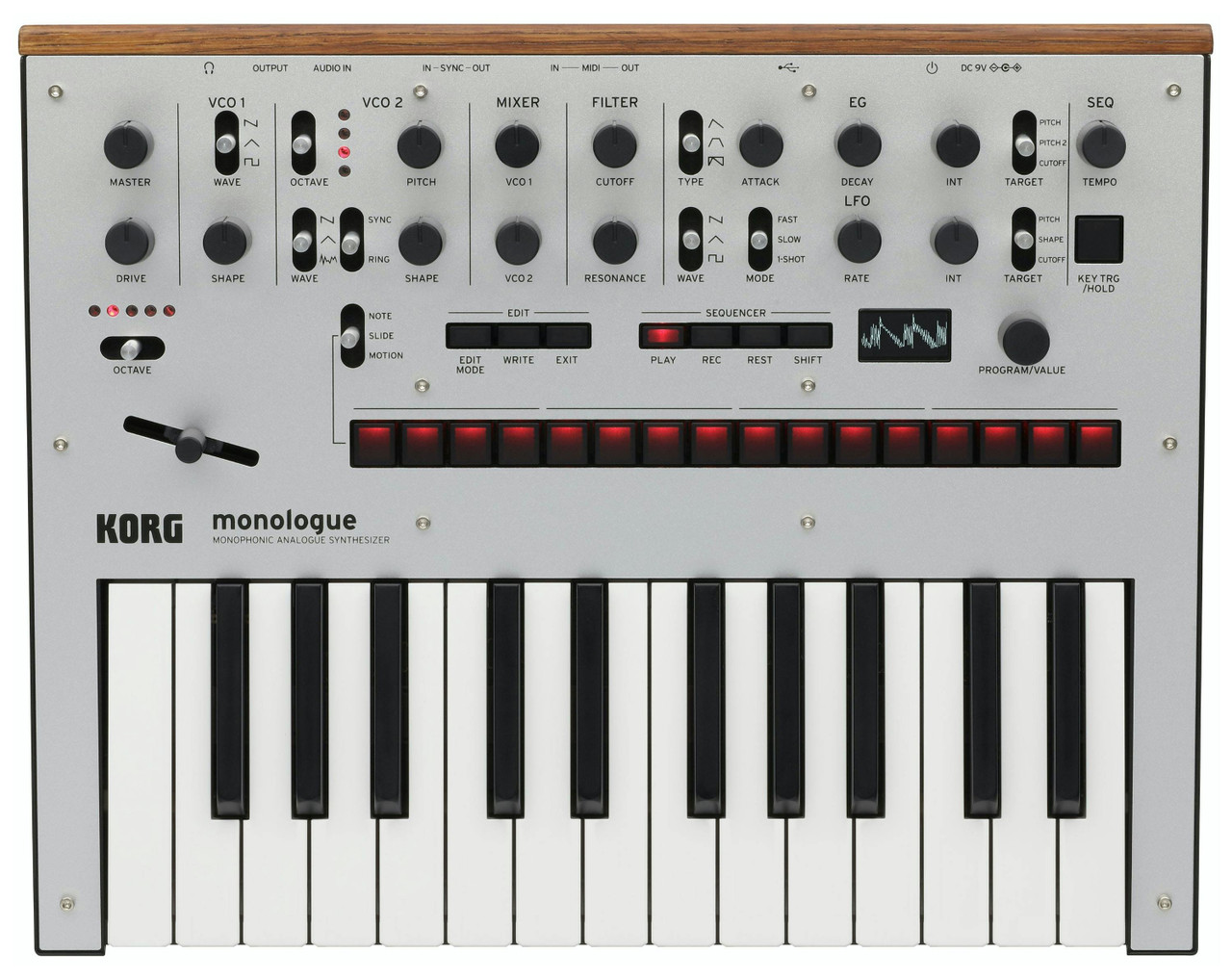 Korg Monologue Monophonic Analogue Synthesizer in Silver Korg Monologue Monophonic Analogue Synthesizer in Silver