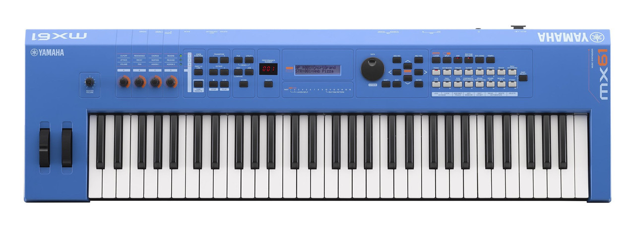 Yamaha MX61 MKII 61 Key Digital Synthesizer in Blue Yamaha MX61 MKII 61 Key Digital Synthesizer in Blue